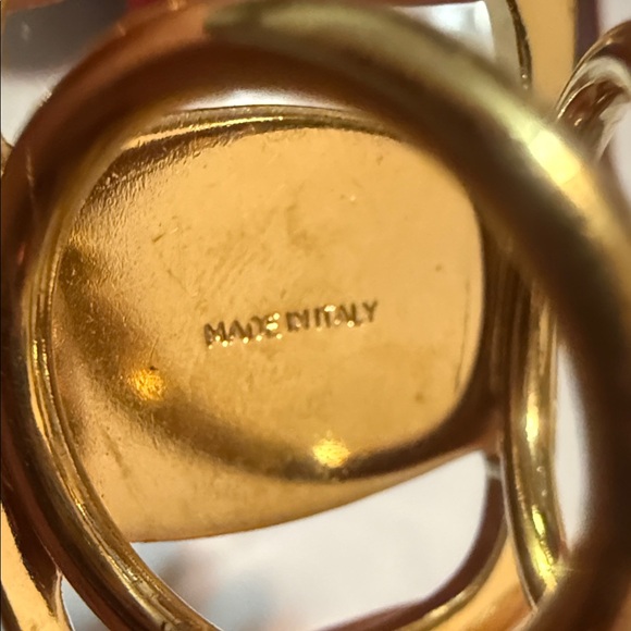 Salvatore Ferragamo gold-tone scarf ring - Picture 4 of 6